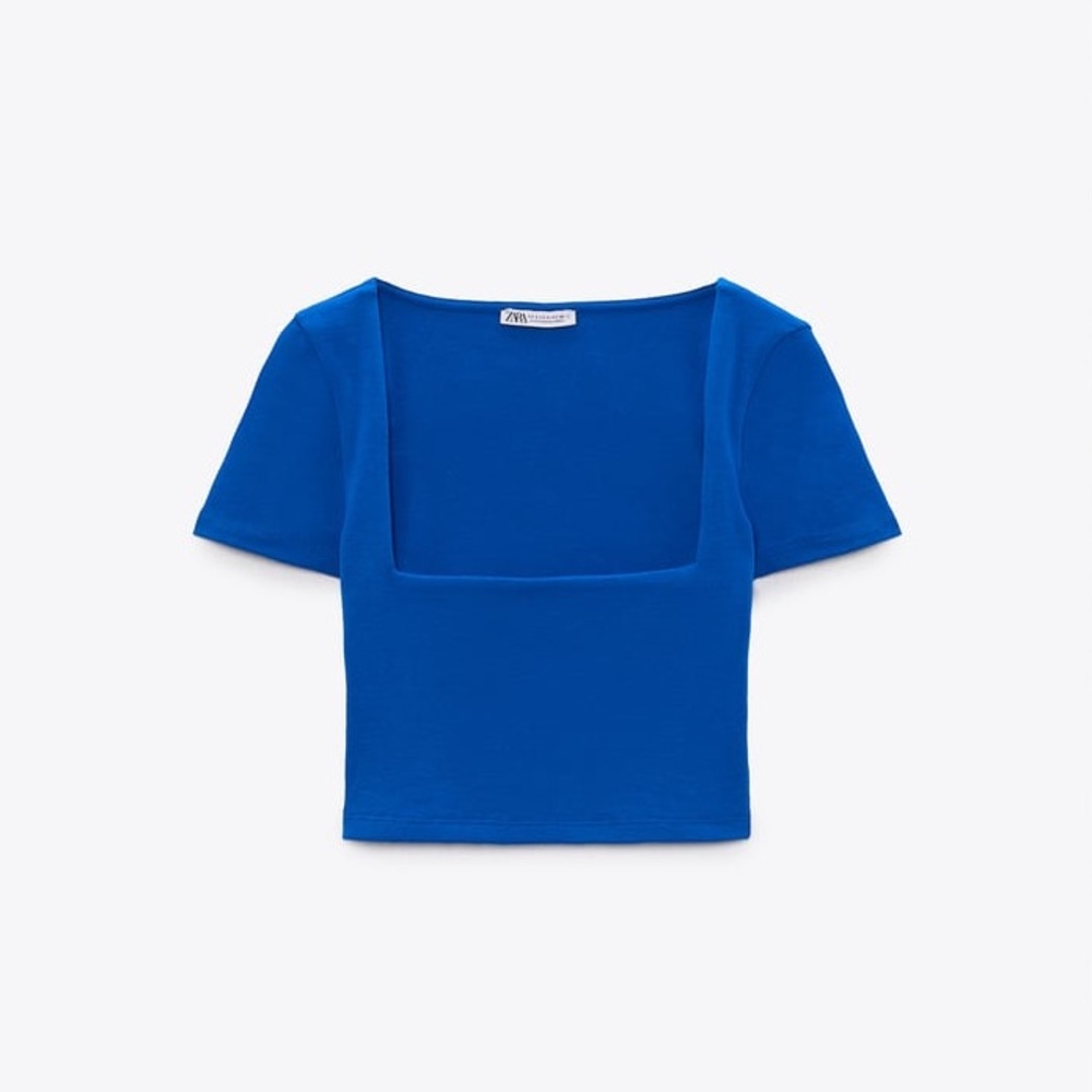 Zara Square Neck Crop Top